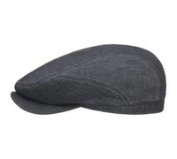 Stetson Casquette Plate d´Été Belfast Homme - Made in The EU en Lin Gavroche avec visière Été Printemps-été - 61 cm Denim