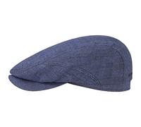 STETSON Casquette Plate d´Été Belfast Homme - Made in The EU en Lin Gavroche avec visière Été Printemps-été - 62 cm Bleu