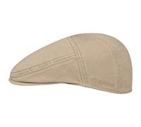 Stetson Casquette Plate Paradise Cotton Homme - en Coton Casquettes Plates Ivy avec visière Printemps-été Printemps Été Automne Hiver - L (58-59 cm) Beige