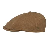 Stetson Casquette Reid 6 Panel Homme - Laine Gavroche avec Visiere, Doublure, Doublure Hiver Automne-Hiver - 60 cm chatain