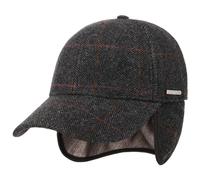 STETSON Casquette avec Oreillettes Kinty Homme - Baseball Cap pour l'hiver fermé à l’arrière, visière, Oreillettes, Doublure Hiver Automne-Hiver - L (58-59 cm) Gris