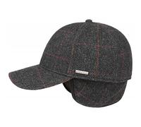 STETSON Casquette avec Oreillettes Kinty Homme - Baseball Cap pour l'hiver fermé à l’arrière, visière, Oreillettes, Doublure Hiver Automne-Hiver - XL (60-61 cm) Gris