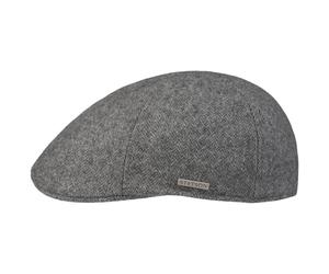 Stetson Casquette Texas Finningley 6 Panel Homme - Made in The EU Gavroche avec Visiere, Visiere Automne-Hiver Automne Hiver - L (58-59 cm) Gris
