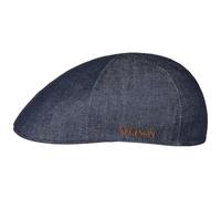 STETSON Casquette Texas Pure Denim Sustainable Homme - Made in The EU Gavroche avec visière Printemps-été Printemps Été - M (56-57 cm) Denim-Bleu foncé
