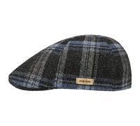 Stetson Casquette Texas Shadow Plaid Homme - Made in The EU Laine Gavroche avec Visiere Hiver Automne-Hiver - L (58-59 cm) Bleu