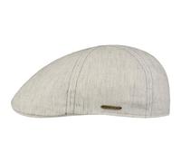 Stetson Casquette Texas Stripe Structure Femme/Homme - Made in The EU Gavroche avec Visiere, Visiere Printemps-ete Printemps Ete - 55 cm Beige Clair