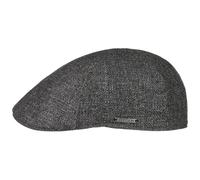 Stetson Casquette Texas Taleco Homme - Made in The EU Laine Gavroche en Lin avec Visiere, Doublure, Doublure Ete Printemps-ete - 56 cm Anthracite
