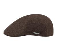 Stetson Casquette Texas Wool Gatsby Cap Homme - Casquettes Gavroche Forme de Bec avec Visiere, Doublure, Doublure Hiver Automne-Hiver - M (56-57 cm) Marron