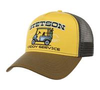 Stetson Casquette Trucker Caddy Service Homme - de Baseball Mesh Snapback, avec visière, Doublure, Doublure Printemps-été Printemps Été Automne Hiver - Taille Unique Marron-Gris