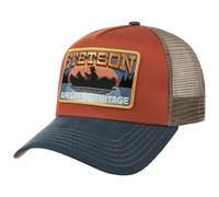 STETSON Casquette Trucker Canoe Homme - de Baseball Mesh Snapback, avec visière, visière Printemps-été - Taille Unique Bleu-Rouge