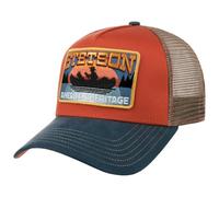 STETSON Casquette Trucker Canoe Homme - de Baseball Mesh Snapback, avec visière, visière Printemps-été - Taille Unique Bleu-Rouge