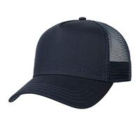 Stetson Classic Cotton Trucker - Casquette trucker pour homme/femme - Casquette de baseball en coton - Taille unique - Casquette en maille printemps/été - Casquette de baseball, bleu foncé, taille