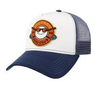 Stetson Casquette Trucker Golf Club Homme - de Baseball Mesh Snapback, avec visière, Doublure, Doublure Printemps-été Printemps Été Automne Hiver - Taille Unique Blanc-Bleu