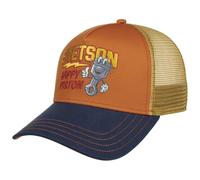 Stetson Casquette Trucker Happy Piston Homme - de Baseball Mesh Snapback, avec visière, visière Printemps-été Printemps Été Automne Hiver - Taille Unique Terre Cuite