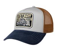 STETSON Casquette Trucker Heavy Weight Homme - de Baseball Mesh Snapback, avec visière, visière Hiver Automne Printemps Été Printemps-été - Taille Unique Marron