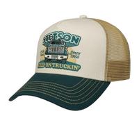 Stetson Casquette Trucker Keep on Trucking Homme - de Baseball Mesh Snapback, avec visière, visière Été Printemps-été - Taille Unique Vert foncé