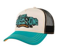 Stetson Casquette Trucker Live & Loud Homme - de Baseball Mesh Snapback, avec visière, Doublure, Doublure Printemps-été Printemps Été Automne Hiver - Taille Unique pétrole
