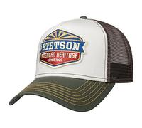 STETSON Casquette Trucker New American Heritage Homme - de Baseball Mesh avec visière, Snapback, visière Printemps-été Printemps Été Automne Hiver - Taille Unique Gris