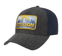 STETSON Casquette Trucker Polar Homme - Mesh de Baseball Snapback Snapback, avec visière, visière Automne Été Printemps Hiver Printemps-été - Taille Unique Gris-Bleu