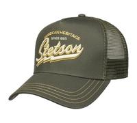 STETSON Casquette Trucker Since 1865 Homme - Snapback de Baseball Snapback, avec Visiere, Visiere Printemps-ete - Taille Unique Olive