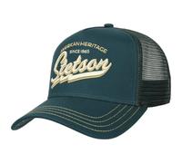 Stetson Casquette Trucker Since 1865 Homme - Snapback de Baseball Snapback, avec Visiere, Visiere Printemps-ete Printemps Ete Automne Hiver - Taille Unique Small petrole