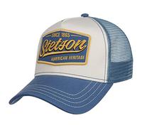 STETSON Casquette Trucker Since 1865 Vintage Femme/Homme - de Baseball Mesh Snapback, avec visière, visière Printemps-été Été - Taille Unique Bleu