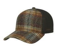 Stetson Casquette Trucker Wool Check Homme - de Baseball Mesh Snapback, avec visière, Doublure Hiver Automne-Hiver - Taille Unique Olive