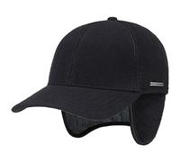 STETSON Casquette Vaby Earflap Homme - Laine pour l'hiver fermé à l’arrière, avec visière, Oreillettes, Doublure, Doublure Hiver Automne-Hiver - M (56-57 cm) Bleu foncé