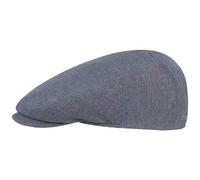 Stetson Casquette Woodfield Linen Femme/Homme - Made in The EU Gavroche Casquettes Plates avec visière, Doublure Été Printemps-été - 59 cm Marron-Bleu