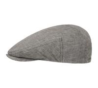 STETSON Casquette Woodfield Linen Homme - Made in The EU Gavroche Casquettes Plates avec Visiere, Doublure Printemps-ete - XL (60-61 cm) Anthracite