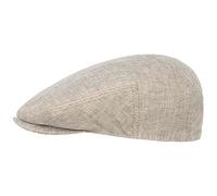 STETSON Casquette Woodfield Linen Homme - Made in The EU Gavroche Casquettes Plates avec Visiere, Doublure Printemps-ete - M (56-57 cm) Beige Clair