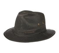 Stetson Chapeau Ava Traveller – Style vintage, Protection UV, Bande en tissu – S (54-55 cm) Marron