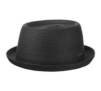 STETSON Chapeau Dawson Pork Pie Femme/Homme - de Plage Soleil Fedora Été Printemps-été - XXL (62-63 cm) Noir