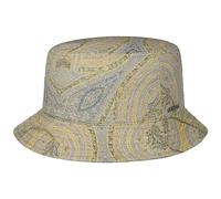 Stetson Chapeau en Tissu Belleview Bucket Femme/Homme - Made in The EU d'été de pêche Soleil Été Printemps-été - M (56-57 cm) Bleu-Jaune