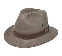 Stetson Chapeau en Tissu Vacaville Vintage Homme - de Plage Soleil Coton Été Printemps-été - M (56-57 cm) Marron