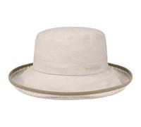 Stetson Chapeau Lonoke Delave Femme/Homme - d'été décontracté de Soleil avec Passepoil Printemps-été Été - L (58-59 cm) Beige