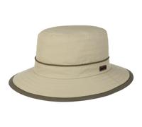 STETSON Chapeau Outdoor Kettering Femme/Homme - Capeline de pêche Mauvais Temps avec Passepoil Hiver Automne Printemps Été Printemps-été - M (56-57 cm) Beige