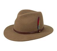 STETSON Chapeau Rantoul Traveller Chapeau en Feutre de Laine Chapeau pour Homme (XL (60-61 cm) - châtain)