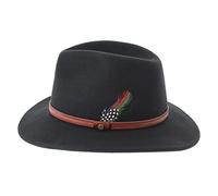 STETSON Chapeau Rantoul Traveller en Feutre de Laine pour Homme (XL (60-61 cm) - Noir)