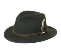 Stetson Chapeau Sardis VitaFelt Femme/Homme - Made in USA Garniture en Cuir Chapeaux de Chasseur avec Bandeau Printemps-ete Printemps Ete Automne Hiver - M (56-57 cm) Vert