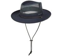 Stetson Chapeau Takani Safari Femme/Homme - de Randonnee Buschman Mesh avec jugulaire Printemps-ete Printemps Ete Automne Hiver - S (54-55 cm) Bleu Fonce