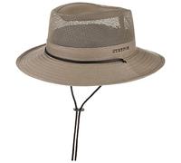 STETSON Chapeau Takani Safari Femme/Homme - de randonnée Buschman Mesh avec jugulaire Printemps-été Printemps Été Automne Hiver - S (54-55 cm) Beige