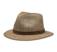 Stetson Chapeau Medfield Seagrass Homme - en Paille pour de Soleil avec Bandeau Cuir, Passepoil Été Printemps-été - XL (60-61 cm) Nature