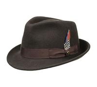 STETSON Chapeau Trilby Oyarasa Feutre Laine Bleu/Gris XL - 60/61 cm
