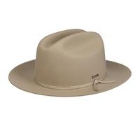 Stetson Chapeau Western Ten Sleep Homme - de Cowboy en Feutre Laine Rodeo avec Ruban Gros Grain Automne-Hiver Automne Hiver - XL (60-61 cm) Beige