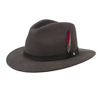 Stetson Chapeau Yutan en Feutre Laine Femme/Homme - Chapeaux pour Homme de Pluie avec Bandeau Cuir Hiver Automne Été Printemps Printemps-été - S (54-55 cm) Serpent
