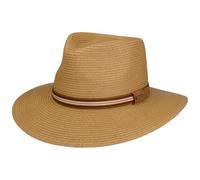 Stetson CHAPEAUSHOP Big Brim Toyo Traveller Chapeau de Paille Protection UV 40 Unisexe Printemps Ete