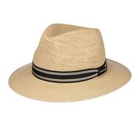Stetson CHAPEAUSHOP Crochet Traveller Chapeau Panama Paille Protection UV Bande Tissu Unisexe Printemps Ete