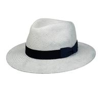 Stetson CHAPEAUSHOP Dolano Chapeau Traveller Panama Paille Protection UV Bande en Tissu Unisexe Printemps Ete