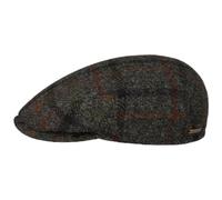 Stetson CHAPEAUSHOP Kent Check Casquette Plate Harris Tweed Laine Vierge